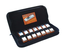 Seydel SESSION STEEL REED 7 Harmonica Set & 14 Harp Case