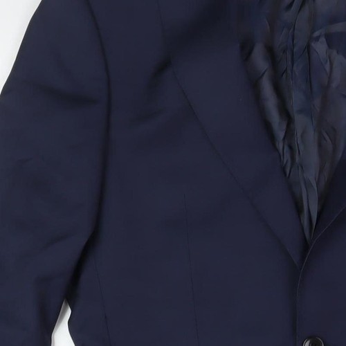 Marks and Spencer Men's Blue Wool Blazer, Size 36R - Picture 9 of 12