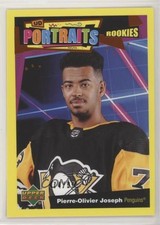 2020-21 Upper Deck UD Portraits Rookies Gold /99 Pierre-Olivier Joseph #P-69 a3q