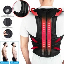 Medical Scoliosis Posture Corrector Spine Back Support Shoulder Brace Belt