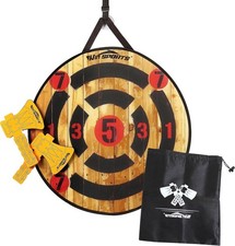 Foam Axe Throwing Game Indoor Outdoor Target Game,Includes Two Foam Axes, One...