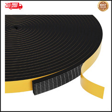 Weather Stripping Door Seal Strip Black Weatherproof Foam Tape Insulation for