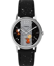 Timex Peanuts Snoopy Space Limited Edition Marlin Handwound 34mm Watch TW2W89700