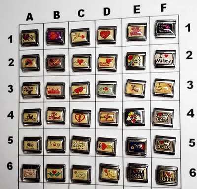 Shop-You Pick & Choose/Hearts & LOVE Italian Charms UBERRY StSteel D'linq Enamel
