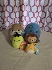 Squishmallow Lot Of 5 Otter, Octopus, Pumpkin, Lion And Frog Easter Gift