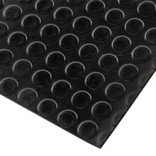 Anti Slip Floor Mat per m x 1.2m x 3mm Thick Studded Rubber Heavy Duty