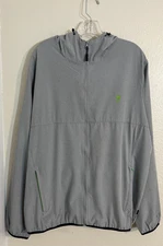 William Murray Golf Jacket Men's XL Gray Hooded Full Zip Outdoor Stretch