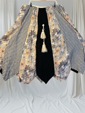 Chessa Davis 70s Prairie Hostess Maxi Skirt Rare 2X/3X Floral Gingham W-42-46  