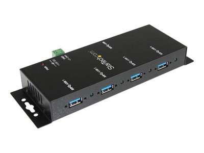 StarTech.com 4 Port Industrial USB 3.0 Hub Mountable Rugged 4 x SuperSpeed