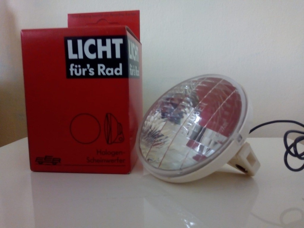 New Licht Bicycle Front Headlight 6V 2.4W 75mm White Bike Light
