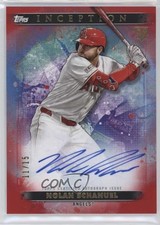 2024 Inception Base Rookie and Emerging Stars Red 11/15 Nolan Schanuel Auto uk2