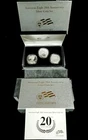 2006 $1 American Silver Eagle 20th Anniversary 3pc Set Box, OGP & COA