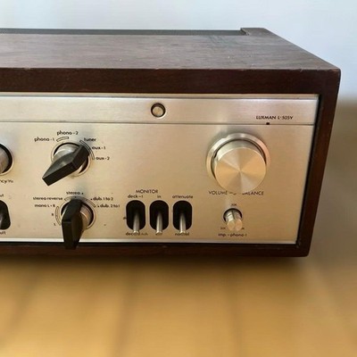 LUXMAN L-505V Stereo Integrated Amplifier Vintage JUNK Hum Noise