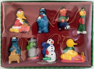 VINTAGE COLLECTIBLE SESAME STREET MUPPET CHRISTMAS ORNAMENTS