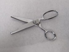 Crome Plated 8" Large Pinking Shears HEAVY DUTY MADE IN ITALY