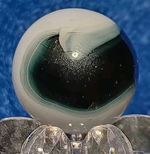 Akro Agate Corkscrew Marble. Blueblood .5/8" Mint-