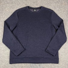 Under Armour Storm Golf Sweatshirt Fleece Striped Polyester Blue Mens Large L