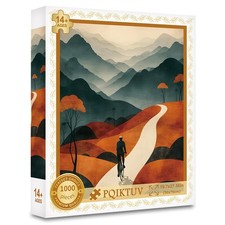 1000 Piece Puzzle Heading Into The Mountains Jigsaw For Adults Scenic Nature