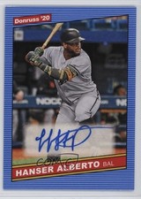 2020 Panini Donruss Retro 1986 Signatures Hanser Alberto #86S-HA Auto 3i2