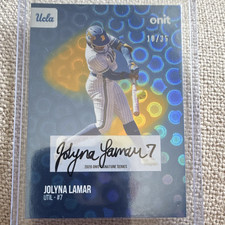 Onit 2026 Signature Series Jolyna Lamar UCLA Bruins S-4 Auto Serial #/35