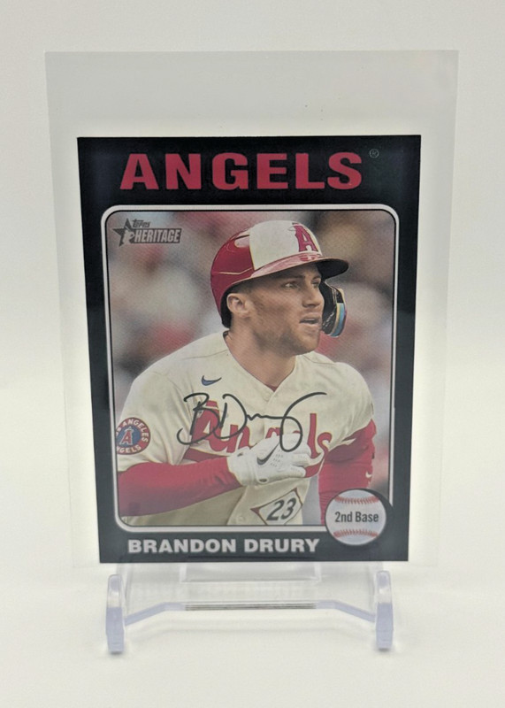 2024 Topps Heritage #20 Brandon Drury MINI Black Border /50