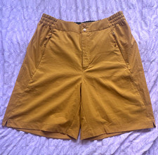 Fj&auml;llr&auml;ven Damen kurze Wander-Shorts Sand/Senf mit Taschen outdoor TOP ZUSTAND