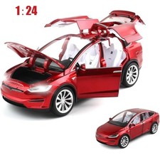 1:24 Tesla Model X Car Alloy Model Car Toy DieCast Vehicle Toy Boy Xmas Gift