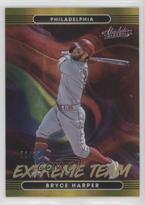2022 Panini Absolute Extreme Team Spectrum Gold 22/25 Bryce Harper #ET-8 n0c