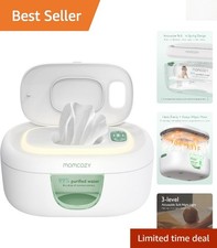 Elegant Baby Wipe Warmer with Fast Heating, Night Light  Easy Storage - Green