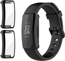 Screen Protector Case for Fitbit Inspire 3 Smart Watch, 2-Pack Soft TPU Ultra-Th
