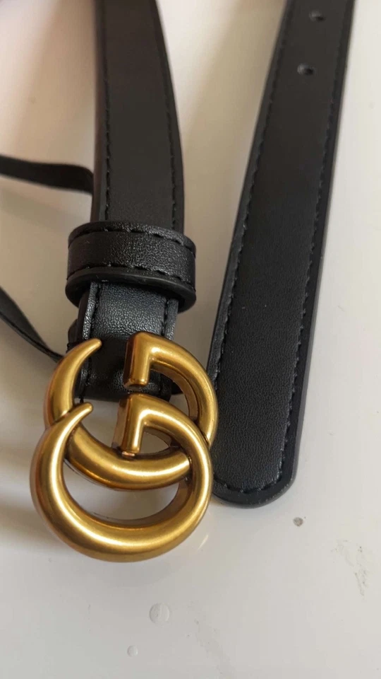 Cinturón Gucci doble GG para mujer - Imagen 2 de 3