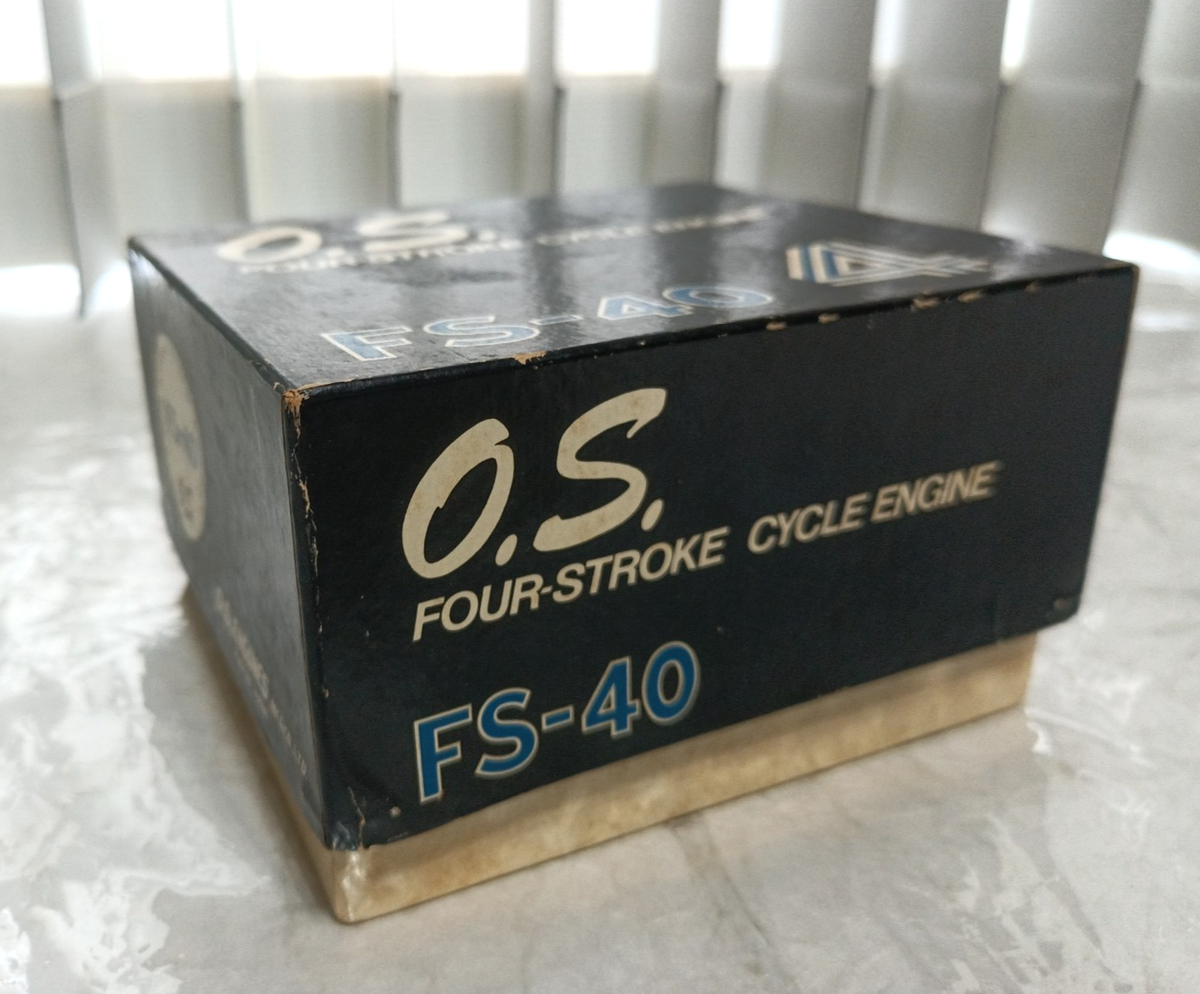 O.S. FS-40 Four Stroke Engine Muffler/Box & Manual Vintage NOS | eBay