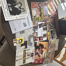 Chris Farley LOT Autograph w/ Beckett COA,Selfie, Mags, Funeral Program &more 