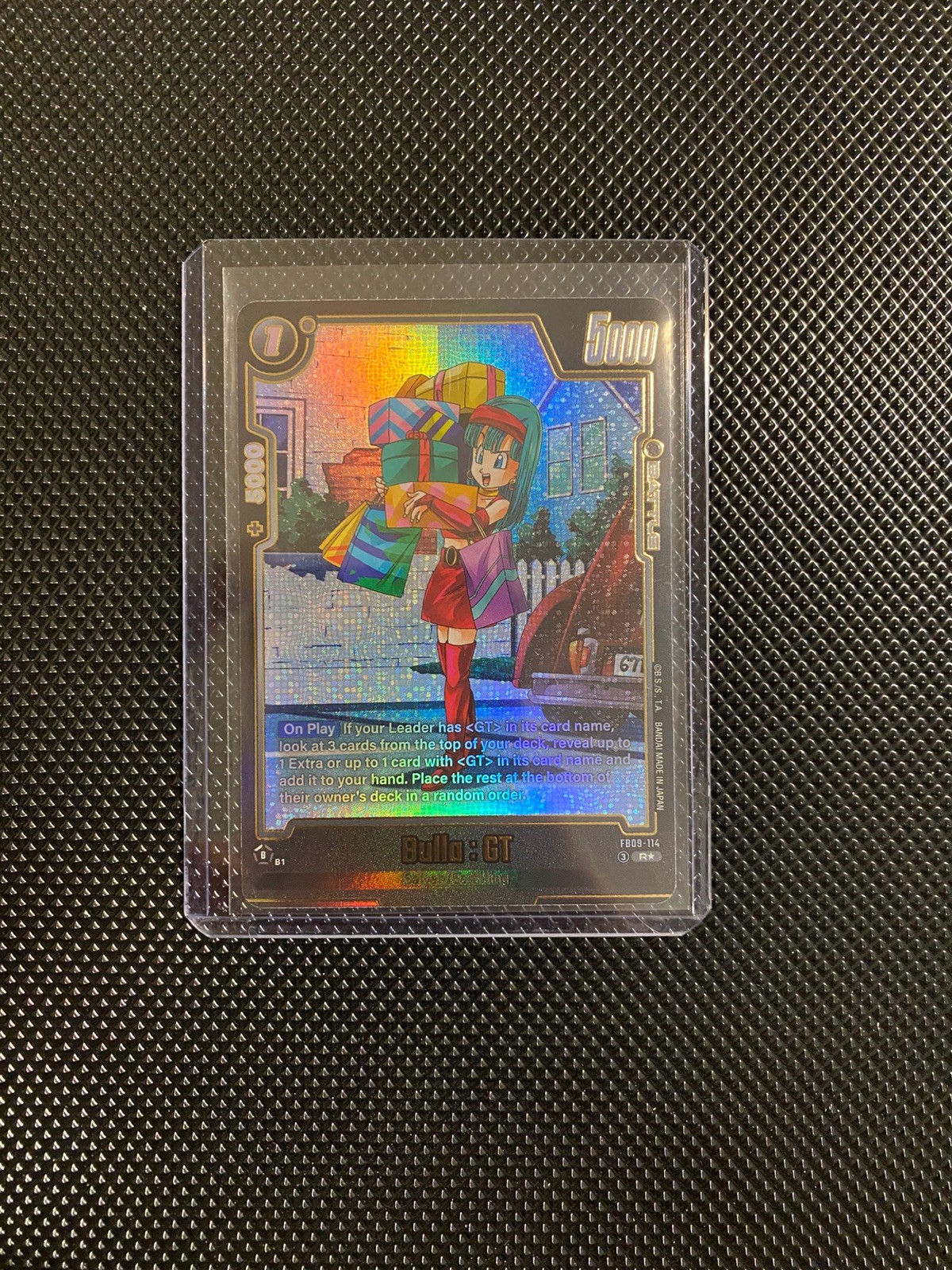 Bulla : GT FB09-114 Alternate Art Dual Evolution Dragon Ball Card English Fusion view 1