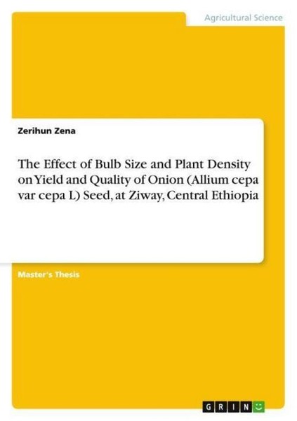The Effect Of Bulb Size And Plant Density On Yield And Quality Of Onion (Allium-image