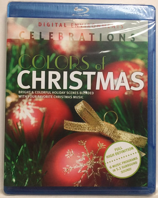 Digital Environments - Colors of Christmas (Blu-ray, 2009) Musical Screensaver!!