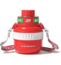 BOTTLE JOY Dragón de Fuego Rojo Botella de Agua de Acero Inoxidable 16oz Doble Aislamiento
