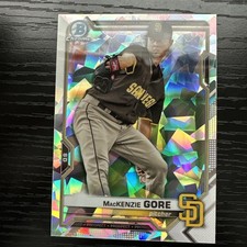 2021 Bowman Chrome Sapphire Mackenzie Gore Base and aqua 111/125