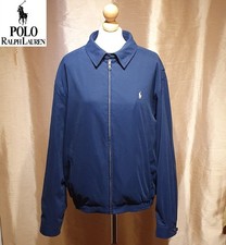 Polo Ralph Lauren Bi-Swing Men's Harrington Jacket Size L Navy Blue Bomber Coat