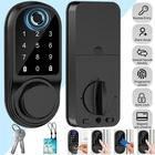 5 in 1 Digital Electronic Fingerprint Home Door Lock Keypad Unlock Password APP