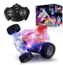 Force1 Remote Control 360 Mini Stunt Car Bright LEDs Rechargeable For Kids Age6