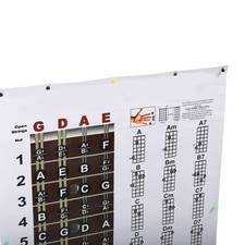Mandolin Chord Chart Poster HD Color Prints Mandolin Fretboard Notes for