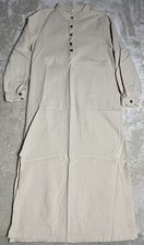 Boys Kurta Size Medium Beige Long Sleeve Button Up