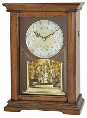 RHYTHM WSM Highland Mantel / Table Clock (CRH270UR06) Delicate Traditional Wood
