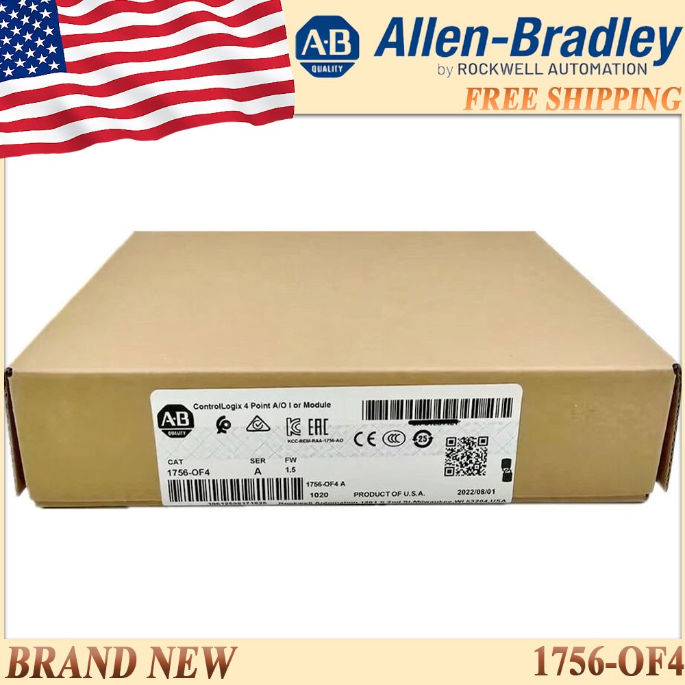 2022 New Factory Sealed AB 1756-OF4 SER A ControlLogix 4 Pt A/O I or V Module