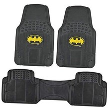 Warner Bros Dc Comics Batman Heavy Duty Rubber Floor Mats 3pc Set Car Warner Bros Dc Comics Batman Heavy Duty Rubber Floor Mats 3pc Set Car