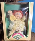 Vintage 1985 Coleco Cabbage Patch Kids Eva Irita Red Curly Hair Blue Eyes in Box