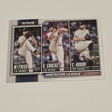 TOPPS 2026 AMERICAN LEAGUE WINS LEADERS #130 FRIED CROCHET RODÓN MLB