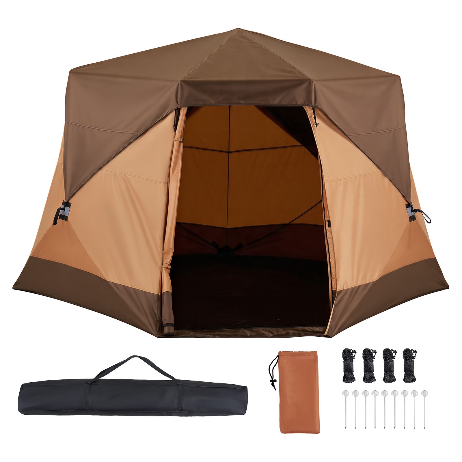 Uimoso Instant Tent 6-Person Family Camping Tent Pop Up Cabin Tent 60-Sec Setup