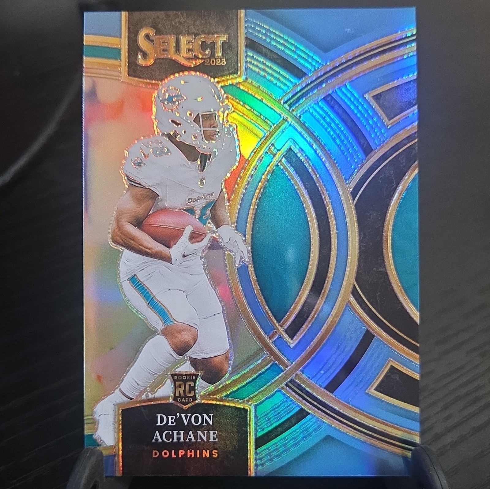 Panini 2023 Select Premier Level De'Von Achane RC Light Blue Prizm #176 23/99